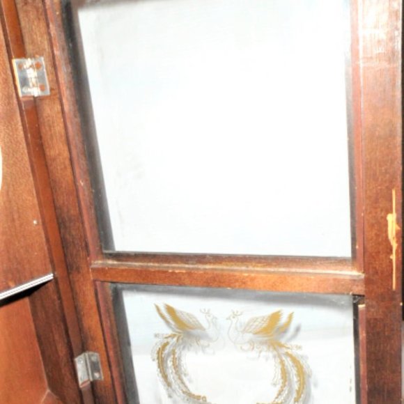 French Mission Antique CARILLON Wall Clock 31 DAY w KEY Chime Fancy Wood Scroll - Picture 5 of 8